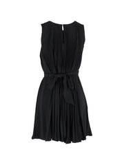 pleated mini dress