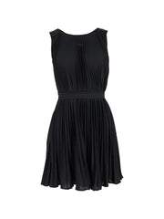 pleated mini dress