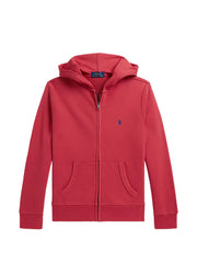 logo-embroidered zip-up Hoodie