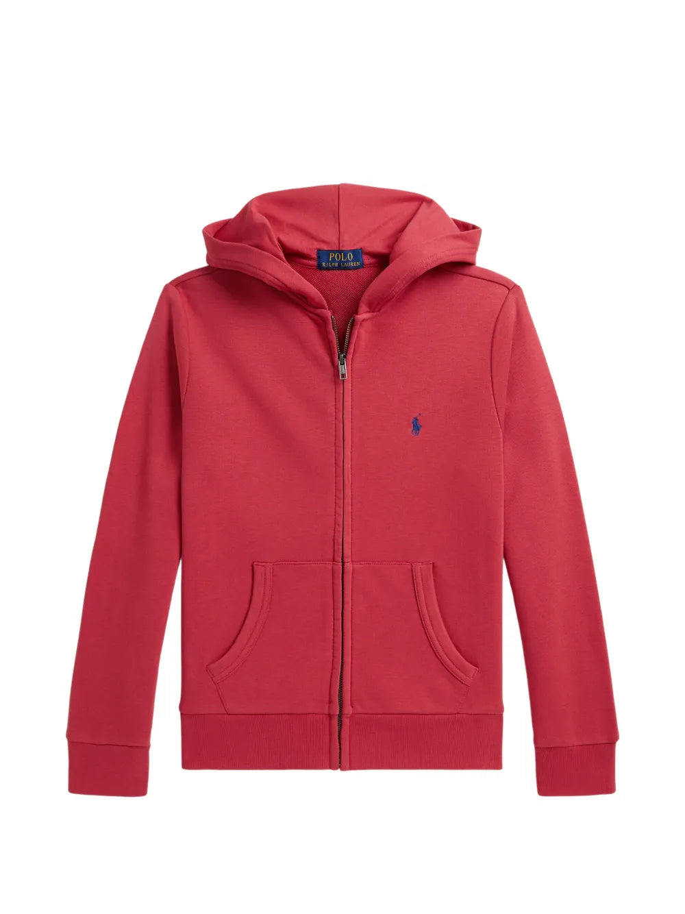 logo-embroidered zip-up Hoodie