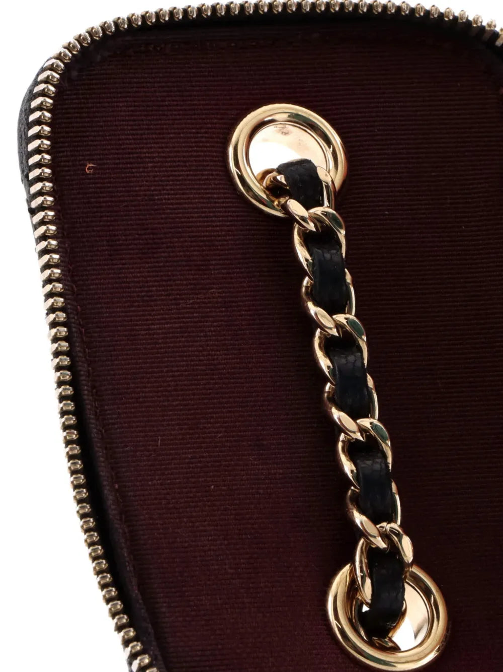 Classic Vanity Case with Chain Quilted Caviar Mini pouch
