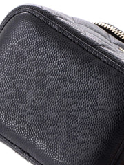 Classic Vanity Case with Chain Quilted Caviar Mini pouch