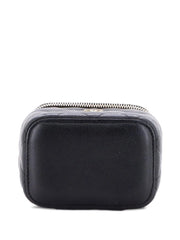 Classic Vanity Case with Chain Quilted Caviar Mini pouch