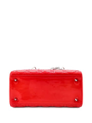 Lady Dior Bag Cannage Quilt Patent Medium satchel