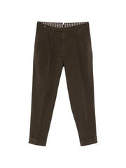 pleated cuffed trousers