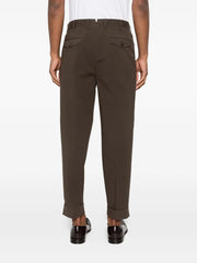 pleated cuffed trousers