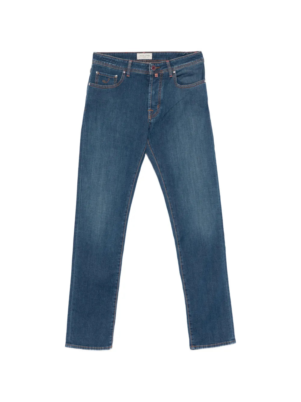 five-pocket straight denim jeans
