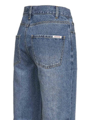 rhinestone straight jeans