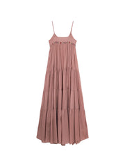 Amelie beaded tiered maxi dress
