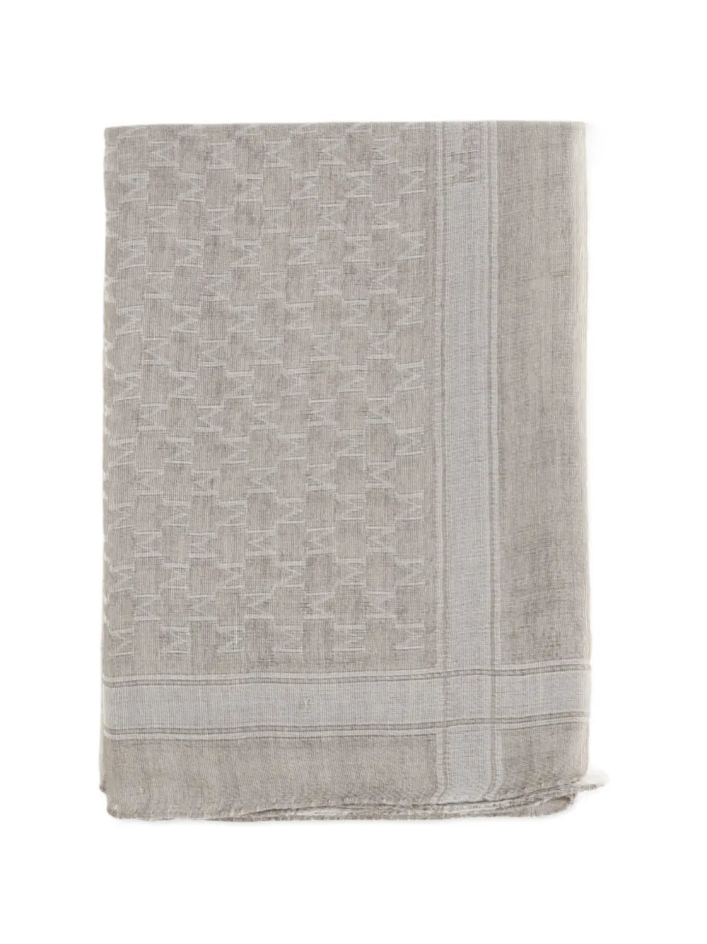 logo-pattern scarf