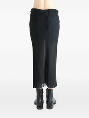 draped midi skirt