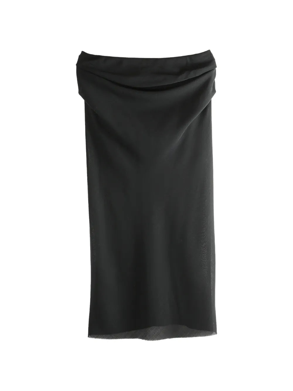 draped midi skirt