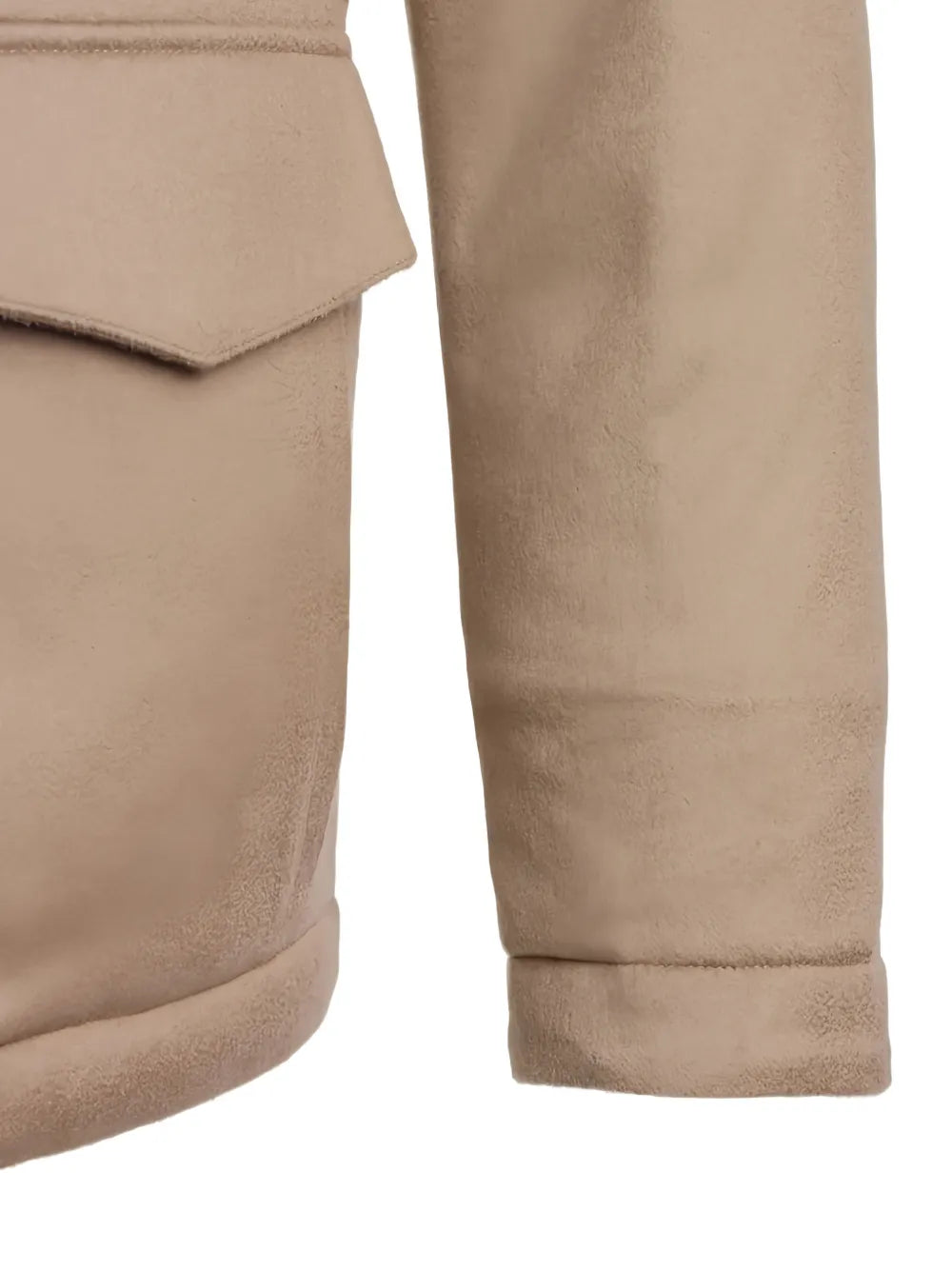 fur-collar cashmere jacket
