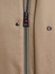 fur-collar cashmere jacket