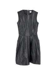 pleated mini dress