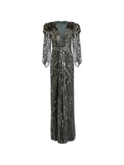 Xenia sequin-embellished maxi dress
