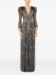 Xenia sequin-embellished maxi dress
