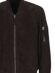 suede bomber jacket