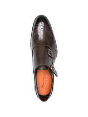 double-buckle monk shoes