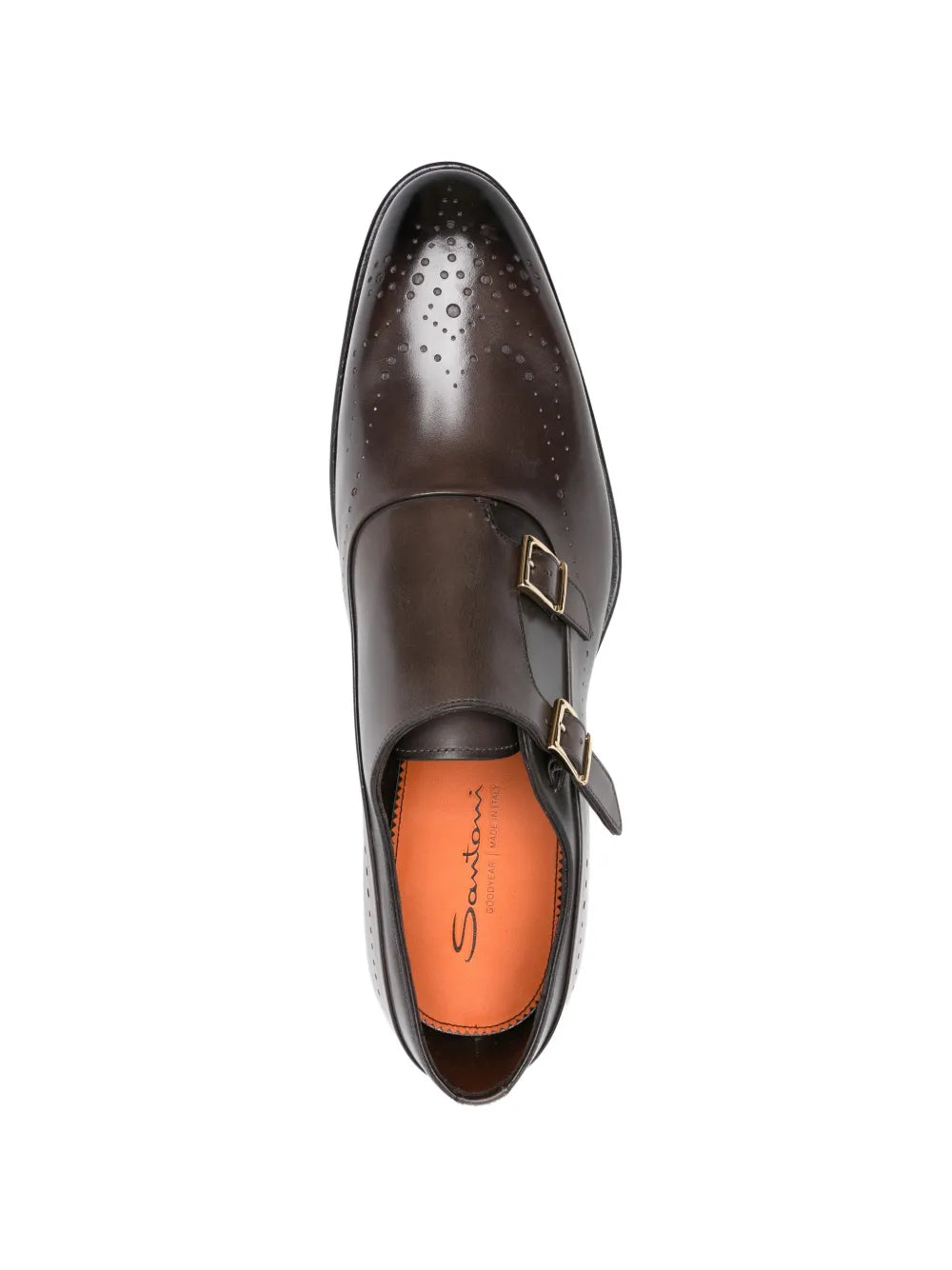 double-buckle monk shoes