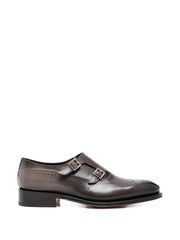 double-buckle monk shoes