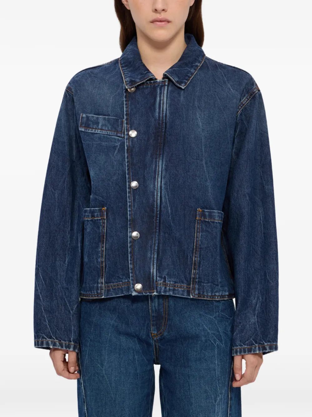 patch-pocket denim jacket