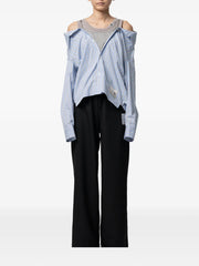layered striped top