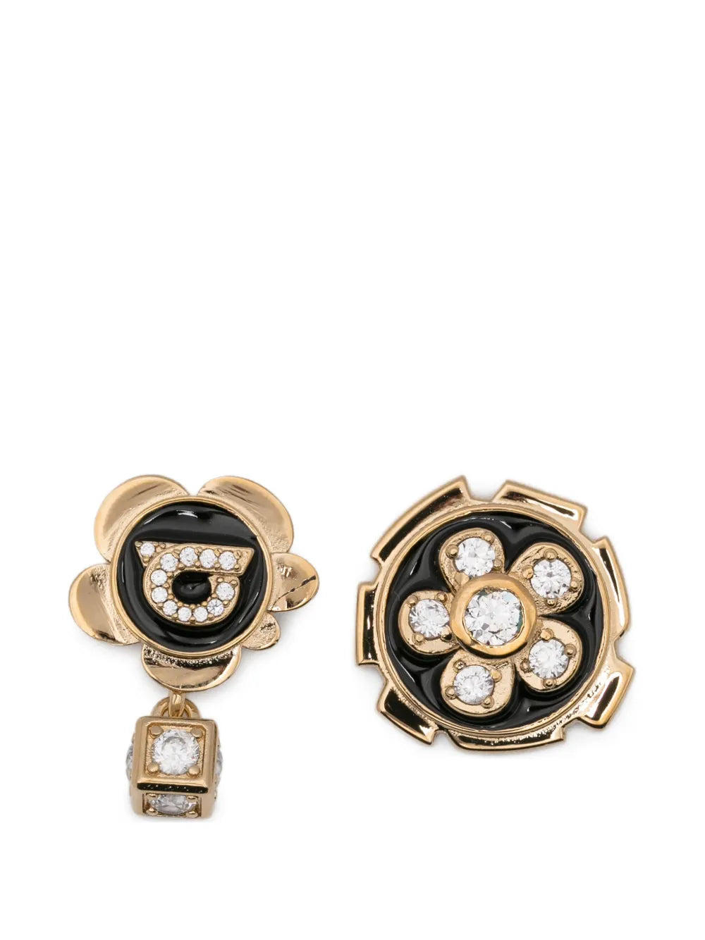 crystal-embellishment earrings