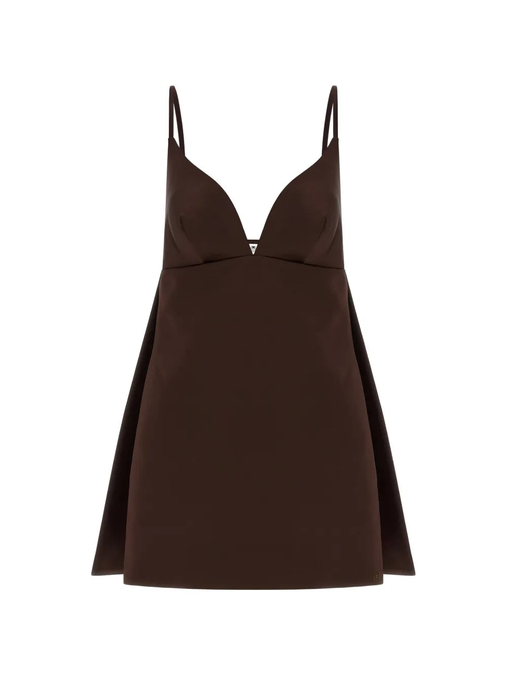 Duchesse V-neck mini dress