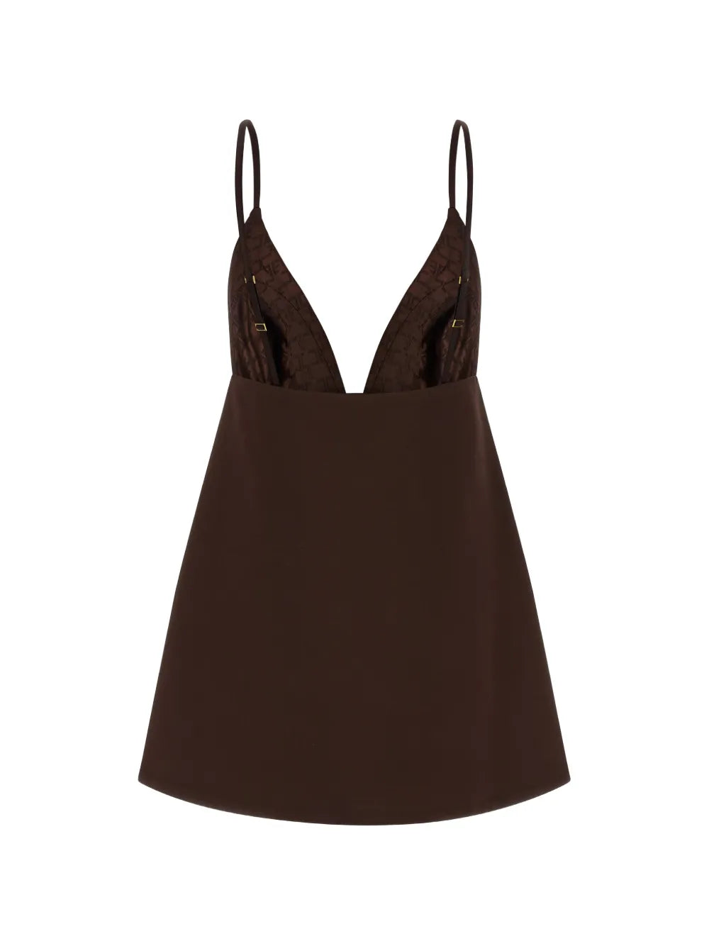 Duchesse V-neck mini dress