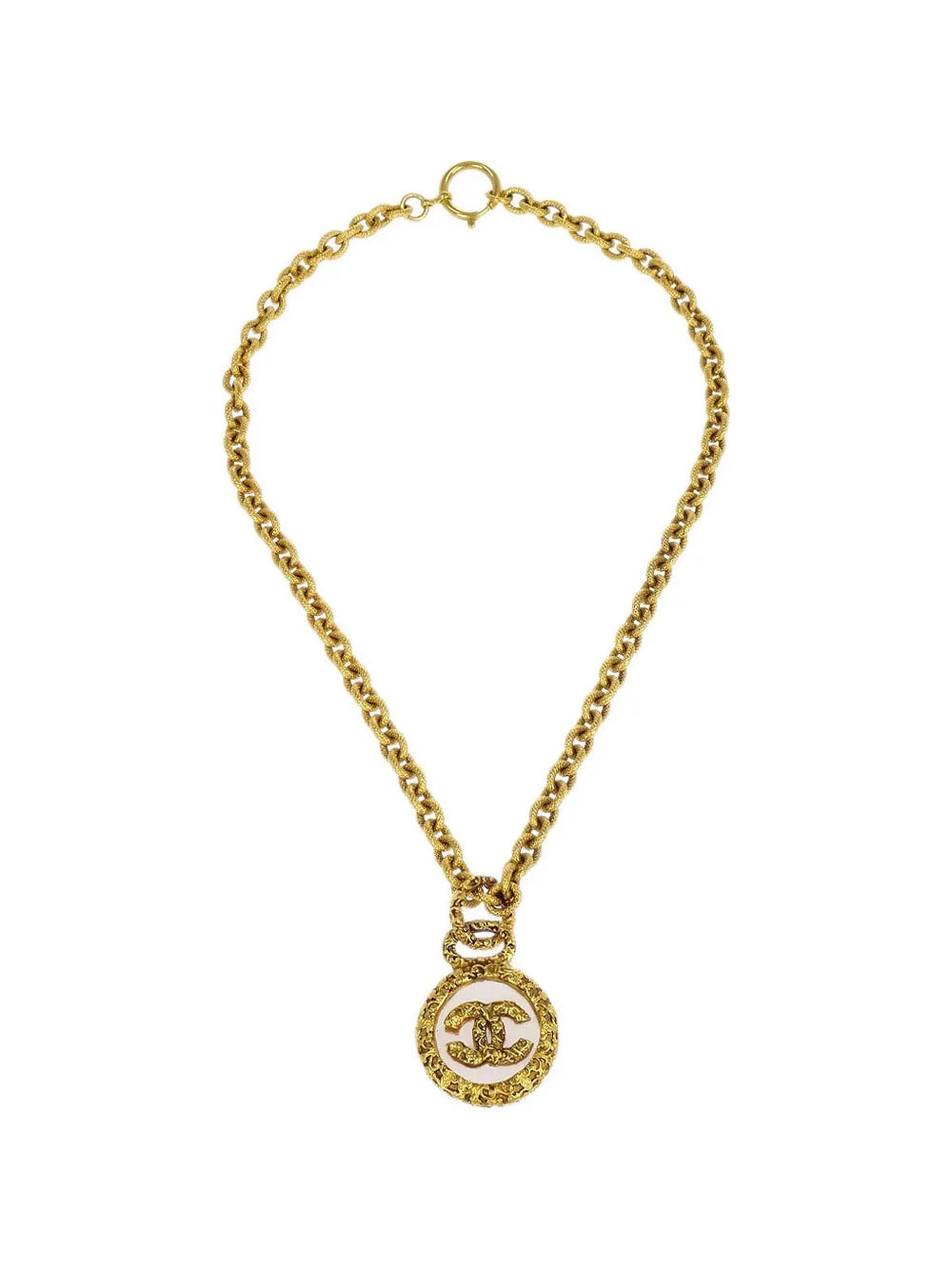 1993 logo-medallion chain necklace