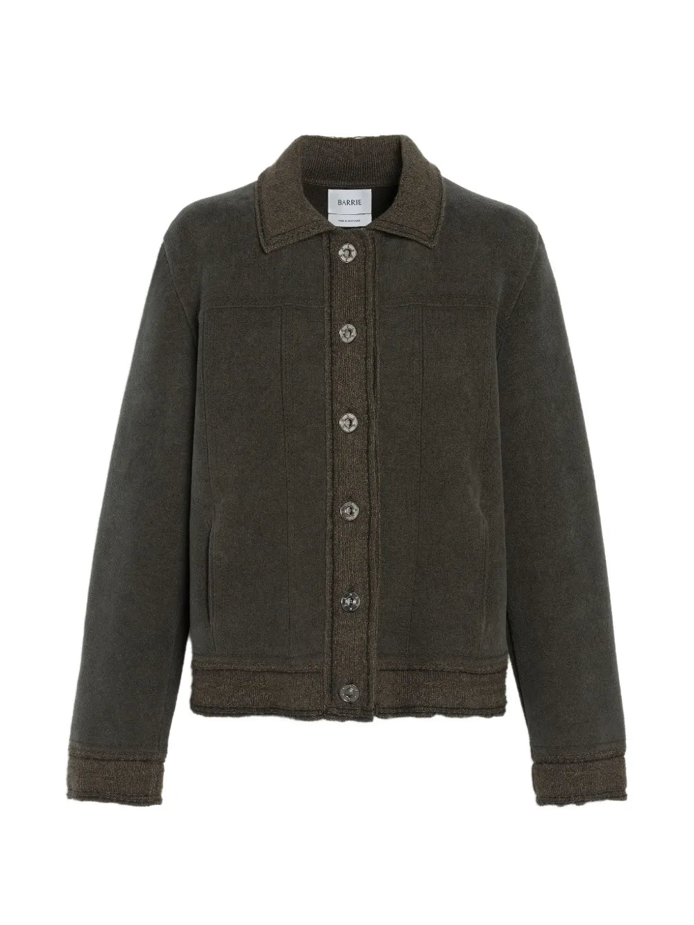 suede-effect denim jacket