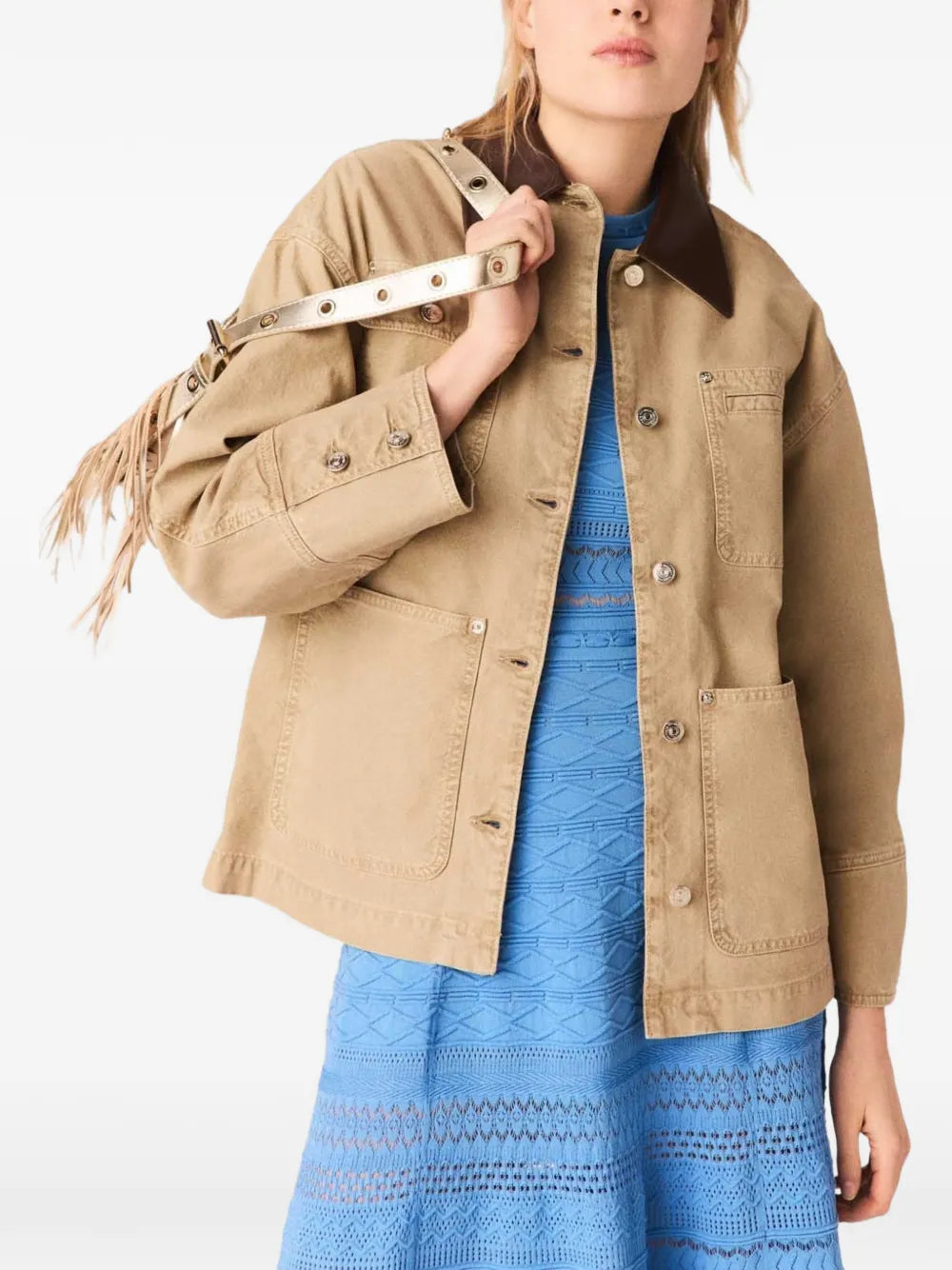 patch-pocket denim jacket