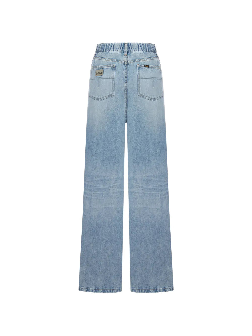 flow wide denim jeans