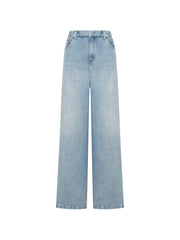 flow wide denim jeans