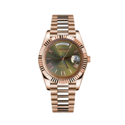 Seiko Mod Day Date Olive Rose Gold