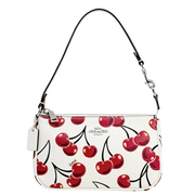 Coach Women's Nolita Small Convertible Wristlet with Cherry Print (Chalk Multi)
