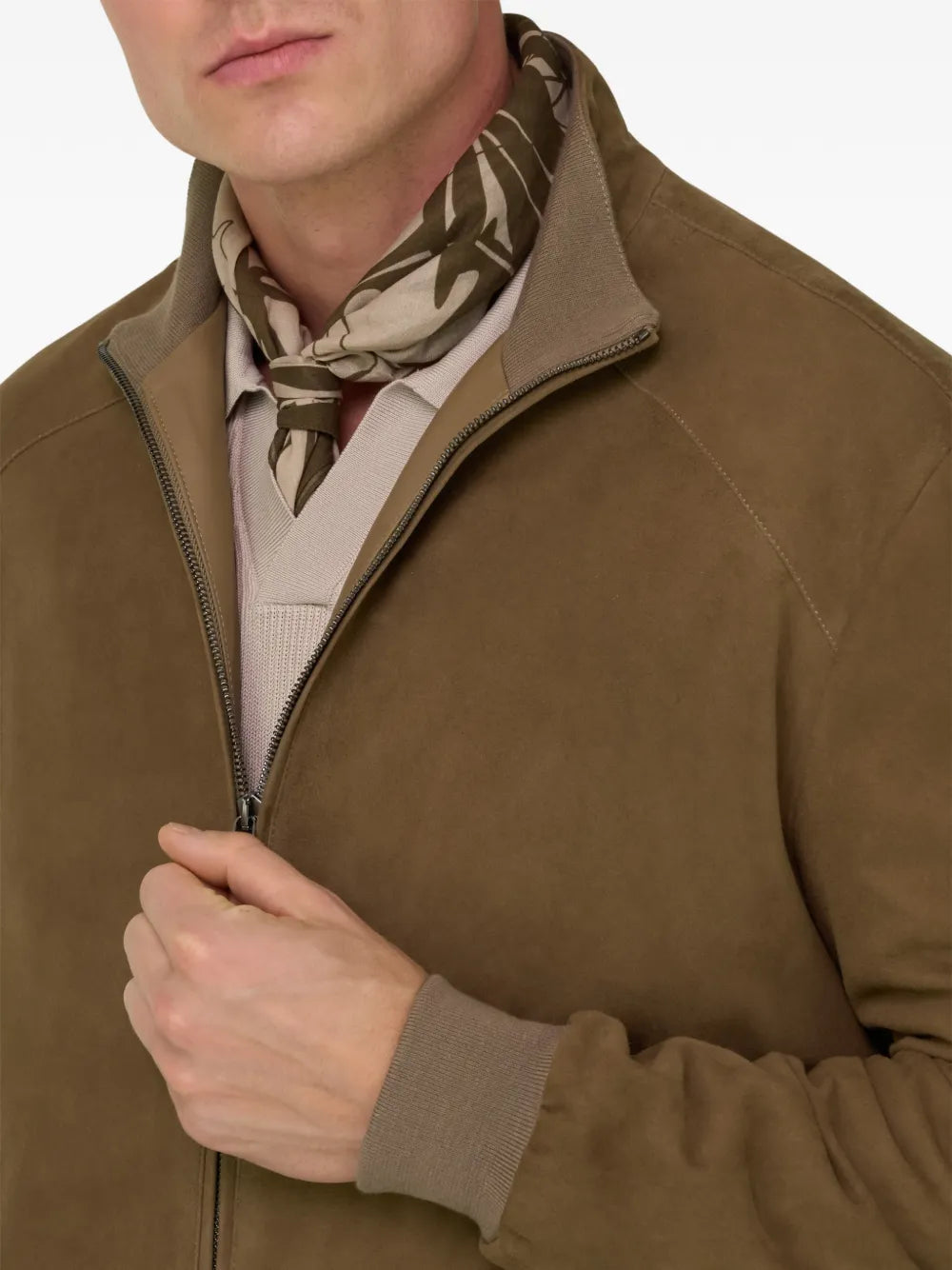 suede bomber jacket