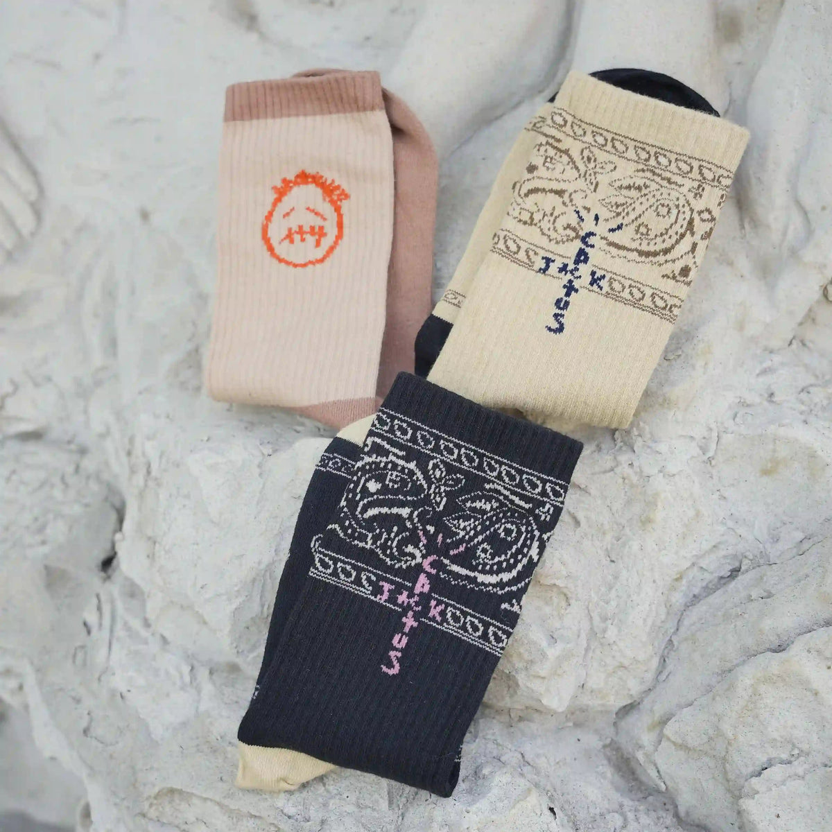 Travis Scott Socks Travis Socks Combo Pack of 3 Kicks Machine