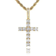 CROSS ICED OUT PENDANT