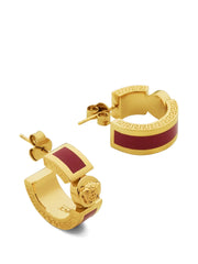 Medusa-head hoop earrings