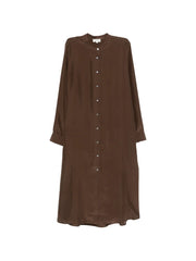 buttoned midi dress