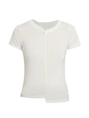 zip-detail T-Shirt