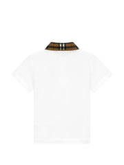 check-collar polo shirt