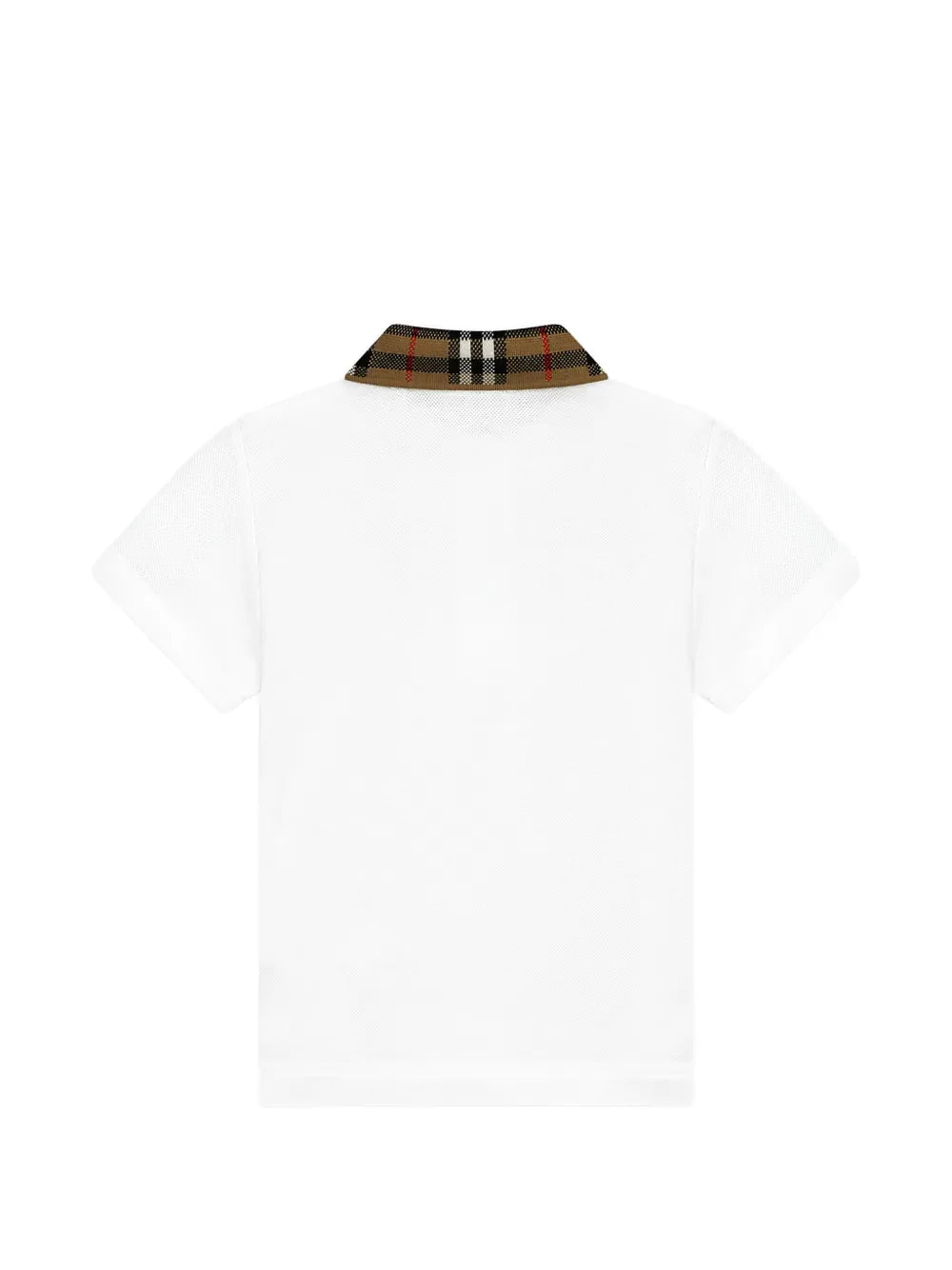 check-collar polo shirt