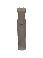 draped maxi dress