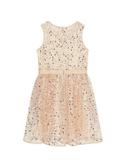 sequin belted dress