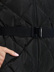 diamond-quilted jacket