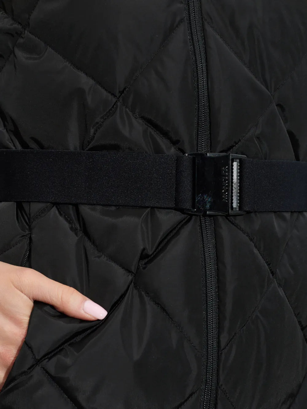 diamond-quilted jacket