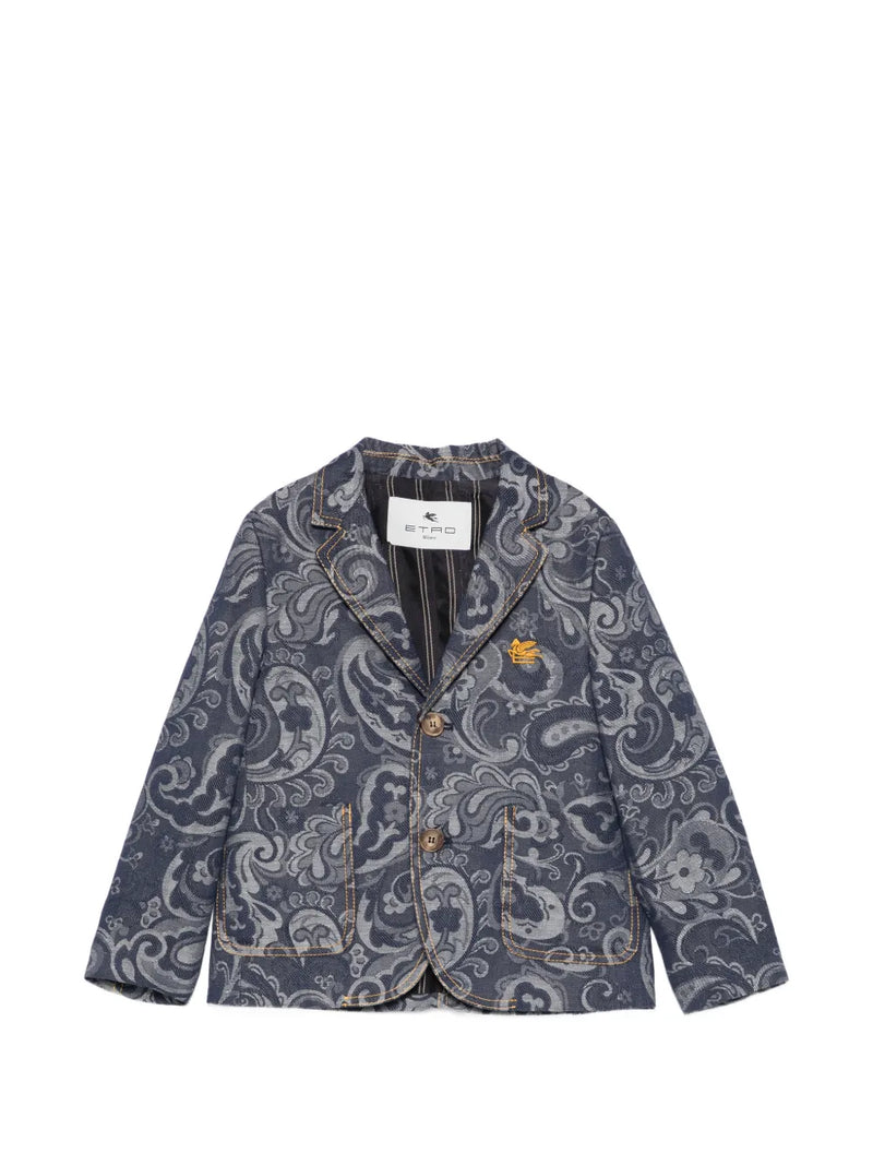 paisley-print blazer